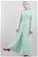 Zulays - Belted Plain Jumpsuit Water Green