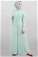 Belted Plain Jumpsuit Water Green - Thumbnail
