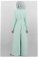 Belted Plain Jumpsuit Water Green - Thumbnail