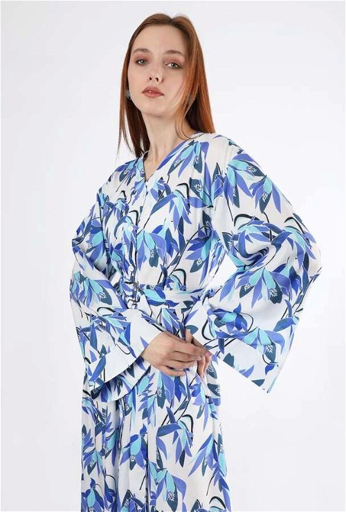 Kimono Elbise Mavi