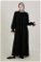 Klasik Elbise Ferace Siyah - Thumbnail