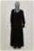 Klasik Elbise Ferace Siyah - Thumbnail