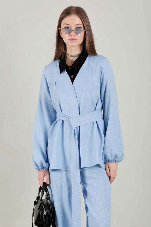 Klasik Kimono Takım Bebe Mavisi