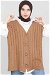 Knit Patterned Sweater Brown - Thumbnail