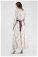 Kuşak Detaylı Elbise Lila - Thumbnail