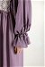 Lace Detail Frilly Dress Purple - Thumbnail