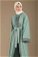 Lace Detailed Abaya Suit Mint - Thumbnail
