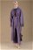 Lace Detailed Abaya Suit Purple - Thumbnail