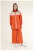 Lace Detailed Shirt Suit Orange - Thumbnail