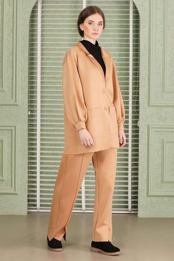 Lara Jacket Pants Suit Camel