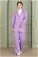 Lara Jacket Pants Suit Lilac - Thumbnail