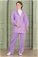 Lara Jacket Pants Suit Lilac - Thumbnail