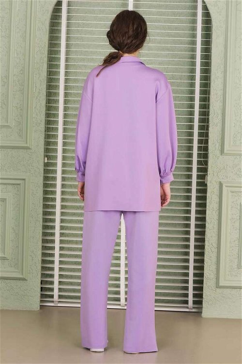 Lara Jacket Pants Suit Lilac