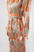 Lily Pattern Dress Orange - Thumbnail