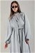 Linen Kimono Suit Grey - Thumbnail