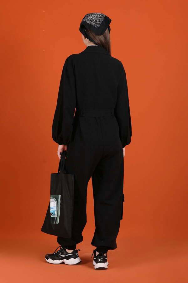 Linen Jumpsuit Black