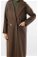Long Oversize Cachet Coat Brown - Thumbnail