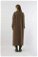 Long Oversize Cachet Coat Brown - Thumbnail