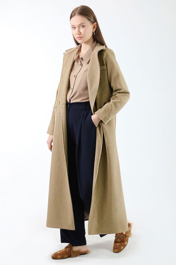 Long Oversize Cachet Coat Camel