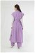 Long Vest Triple Suit Lilac - Thumbnail