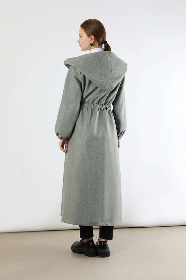 Maria Long Cachet Coat Grey