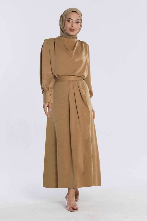 Mila Skirt Set Camel