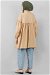 Front Robe Lace Shirt Camel - Thumbnail