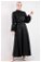Zulays - Ottoman Patterned Skirt Set Black