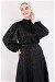 Ottoman Patterned Skirt Set Black - Thumbnail