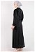 Ottoman Patterned Skirt Set Black - Thumbnail
