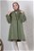 Oversize Cachet Coat Green - Thumbnail