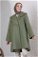 Oversize Cachet Coat Green - Thumbnail