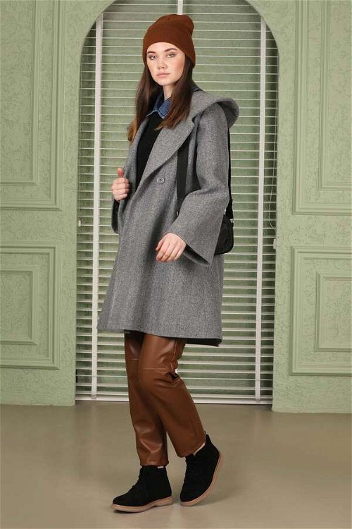 Oversize Cachet Coat Grey