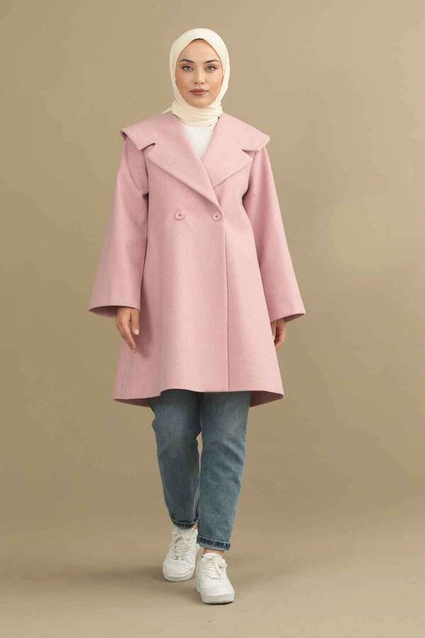Oversize Cachet Coat Pink