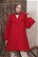 Zulays - Oversize Cachet Coat Red