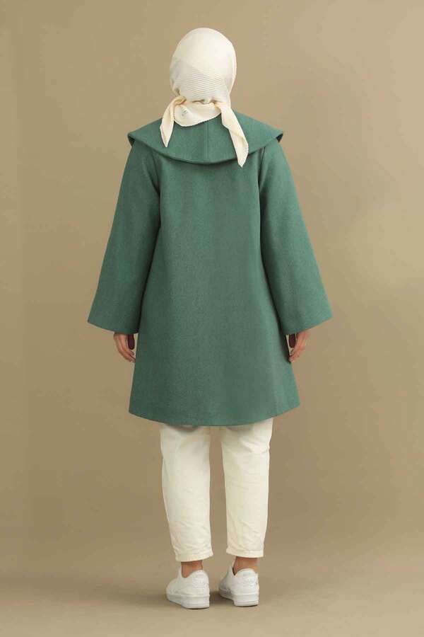 Oversize Kaşe Kaban Mint