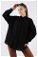 Oversize Muslin Shirt Black - Thumbnail