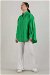 Oversize Pocket Shirt Green - Thumbnail