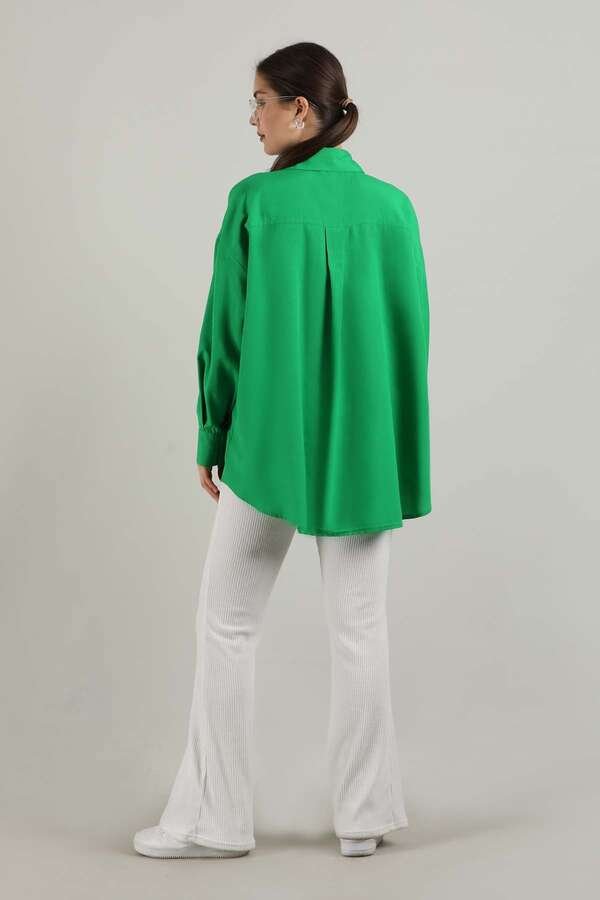 Oversize Pocket Shirt Green