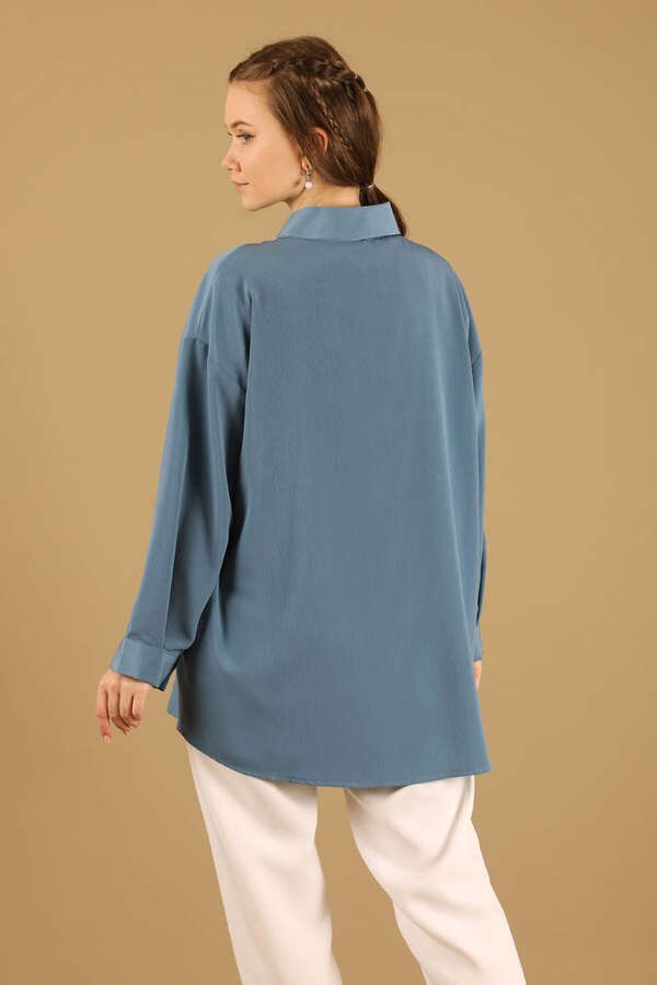 Oversize Shirt Light Blue