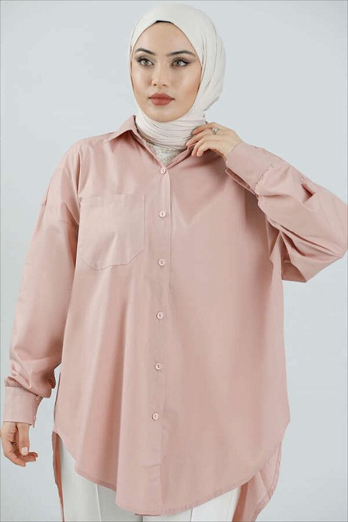 Oversize Shirt Powder Pink 