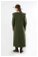 Oversize Üç İplik Elbise Haki - Thumbnail