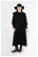 Oversize Üç İplik Elbise Siyah - Thumbnail