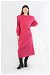 Oversize Three Thread Dress Pink - Thumbnail