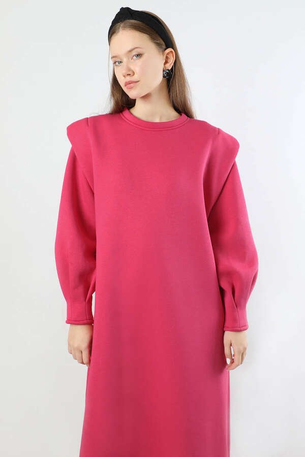 Oversize Three Thread Dress Pink