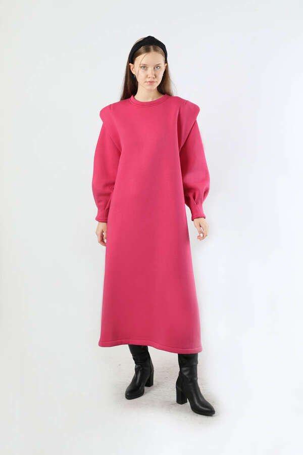 Oversize Three Thread Dress Pink