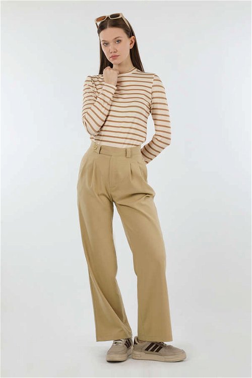 Zulays - Palazzo Trousers Camel