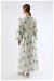 Pattern Embroidered Dress Green - Thumbnail