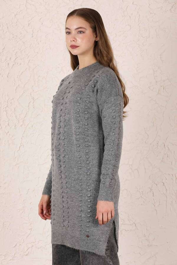 Patterned Sweater Gray