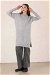 Patterned Sweater Light Gray - Thumbnail